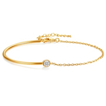 Bratara Mixduo din Inox placata cu AUR 18K