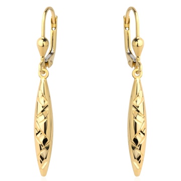 Cercei Aur 14k cu Model Alungit