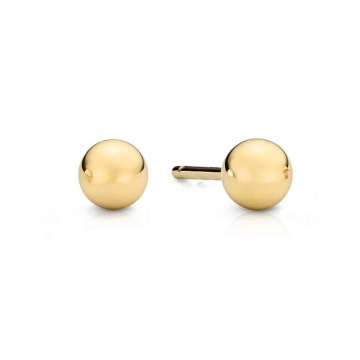 Cercei Tip Biluță Din Aur 14K Ultra-Ușoare - 8mm