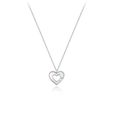 Colier din argint 925 cu cristale Aurora’s Heart