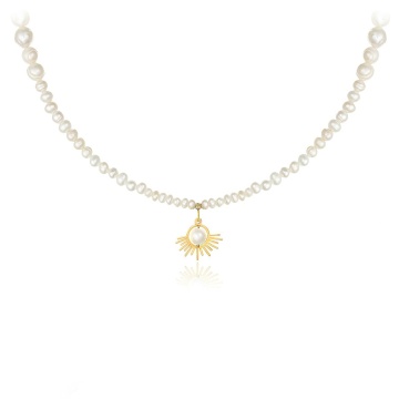 Colier Pearl Sun din AUR 14K și Perle de Cultură