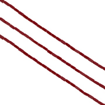 Cristale dreptunghiulare 2x4 mm - șirag aprox 100 bucăți - grena