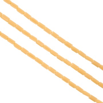 Cristale dreptunghiulare 3x6 mm - șirag aprox 80 buc, culoare bej