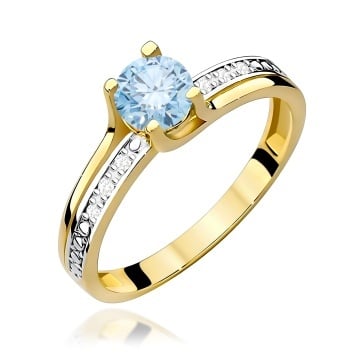 Inel Aur 14K cu Diamante de Laborator 0.53 ct