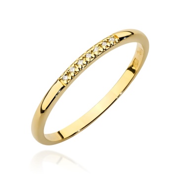 Inel Aur 14K cu Diamante Naturale 0.04 ct