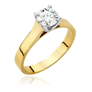 Inel Aur 9K cu Diamant Natural 0.70 ct
