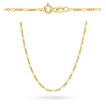 Lant Aur 14K Galben Splet Figaro Gucci 45 cm