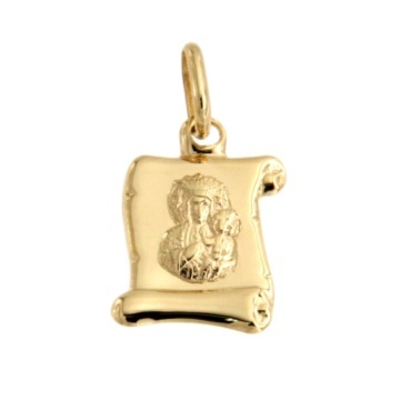Medalion Fecioara Maria Papirus Aur 14K