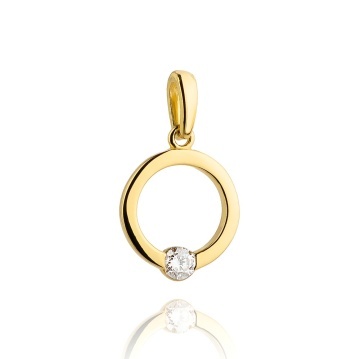 Pandantiv Aur 14K cu Zirconiu