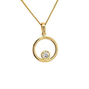 Pandantiv Aur 14k cu Zircon