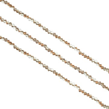 Șirag cristale rondele 2.5 mm - Rose Gold