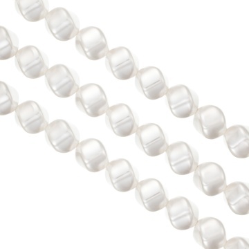 Sirag Perle Mallorca twist 10mm - alb perlat