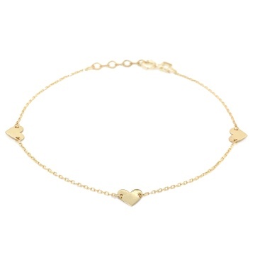 Bratara Aur 14k cu Inimioare