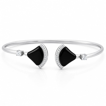 Bratara fixa Noir Elegance din Argint 925 7.6g