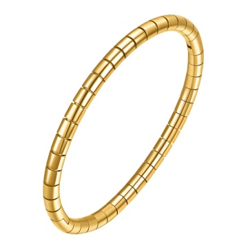 Bratara Fixa Sublim din Inox placata cu AUR 18K