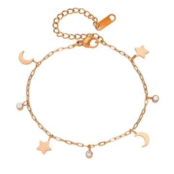 Bratara Universe din Inox placat cu AUR 18K Roze