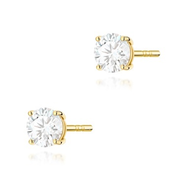 Cercei Aur 14K cu Diamant Natural 0.70 ct
