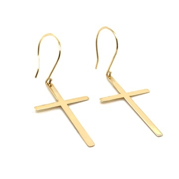 Cercei Aur 14K Model Cruce