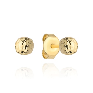 Cercei din Aur 14K cu biluta de 5 mm