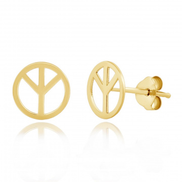 Cercei Flower Power din AUR 14K