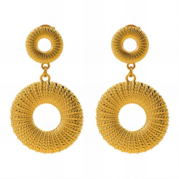 Cercei Occasions din inox placat cu aur 18K