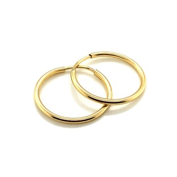 Cercei Rotunzi 2 cm Aur 14K