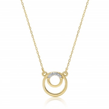 Colier Aur 14K cu Diamante Naturale 0.01 ct