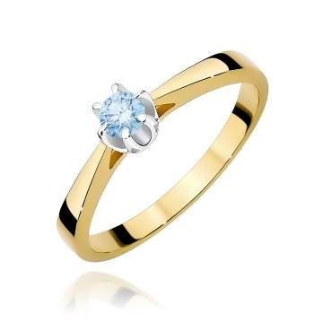 Inel Aur 14K cu Diamant de Laborator 0.12 ct