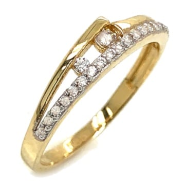 Inel Aur 14k cu Zirconii Albe