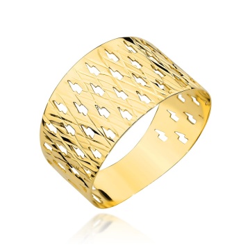 Inel din Aur 14k cu Model Fulger