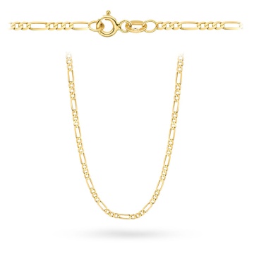 Lant Figaro Aur 14k, 50 cm
