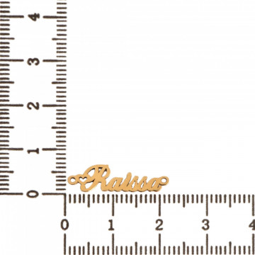 Link din aur 14k - pentru bratara - nume Raissa