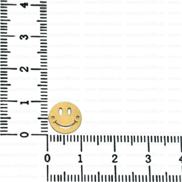 Link din aur 14k - pentru bratara - smiley