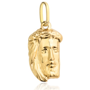 Medalion Aur Cu Chipul Lui Isus Aur 14K