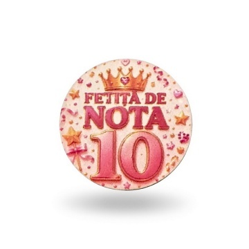 Monedă Aur 14K Kolorino pentru Botez și Moț – Fetiță de Nota 10