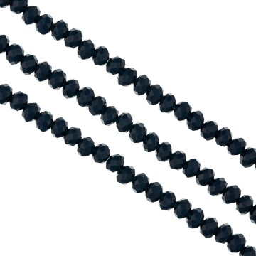 Sirag cristale rondele fațetate de 6 mm - Albastru marin