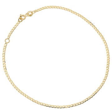 Brățară Aur 14K pentru Picior, Model Panceră Diamantată
