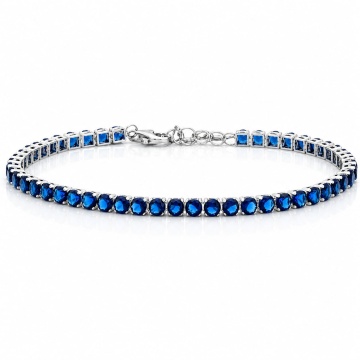 Bratara Blue Ice tip Tennis din argint 925