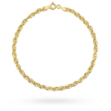 Brățară Din Aur Cu Model Helical 14K