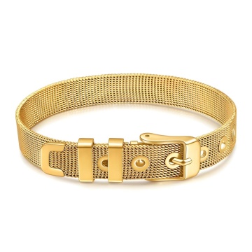 Bratara Prestigiosa din Inox placata cu AUR 18K