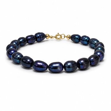 Brățară Tahitian Rice Pearls 8 din AUR 14K cu Perle de Cultură