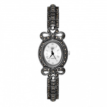 Ceas din Argint 925 cu marcasite 35.80g