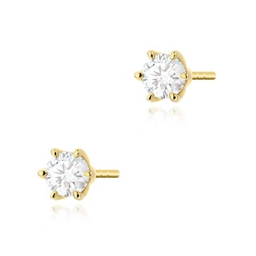 Cercei Aur 14K cu Diamant Natural 0.30 ct