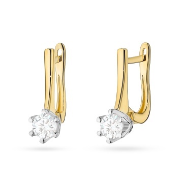 Cercei Aur 14K cu Diamante de Laborator 0.30 ct