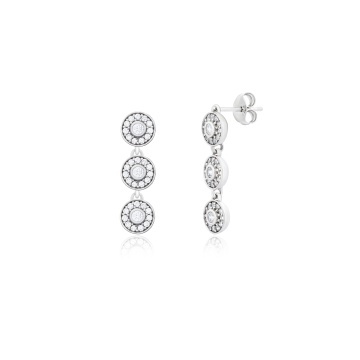 Cercei din argint 925 cu cristale Angel Exclusive Collection - Small