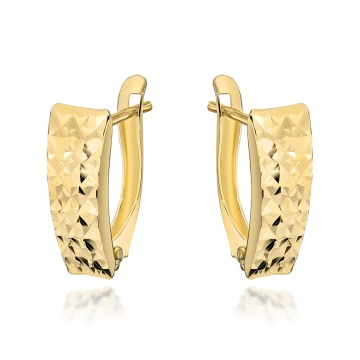 Cercei din aur 14K cu model