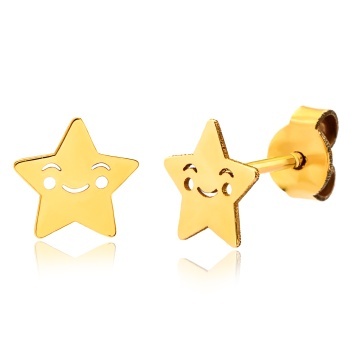 Cercei Happy Star din AUR 14K