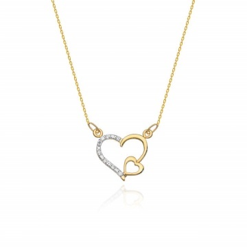 Colier Aur 14K cu Diamante Naturale 0.04 ct
