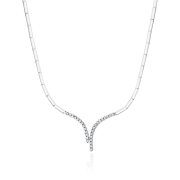 Colier Aur 14K cu Diamante Naturale 0.23 ct