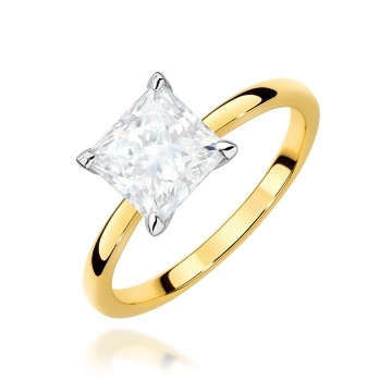 Inel Aur 14K cu Diamant de Laborator 1.50 ct